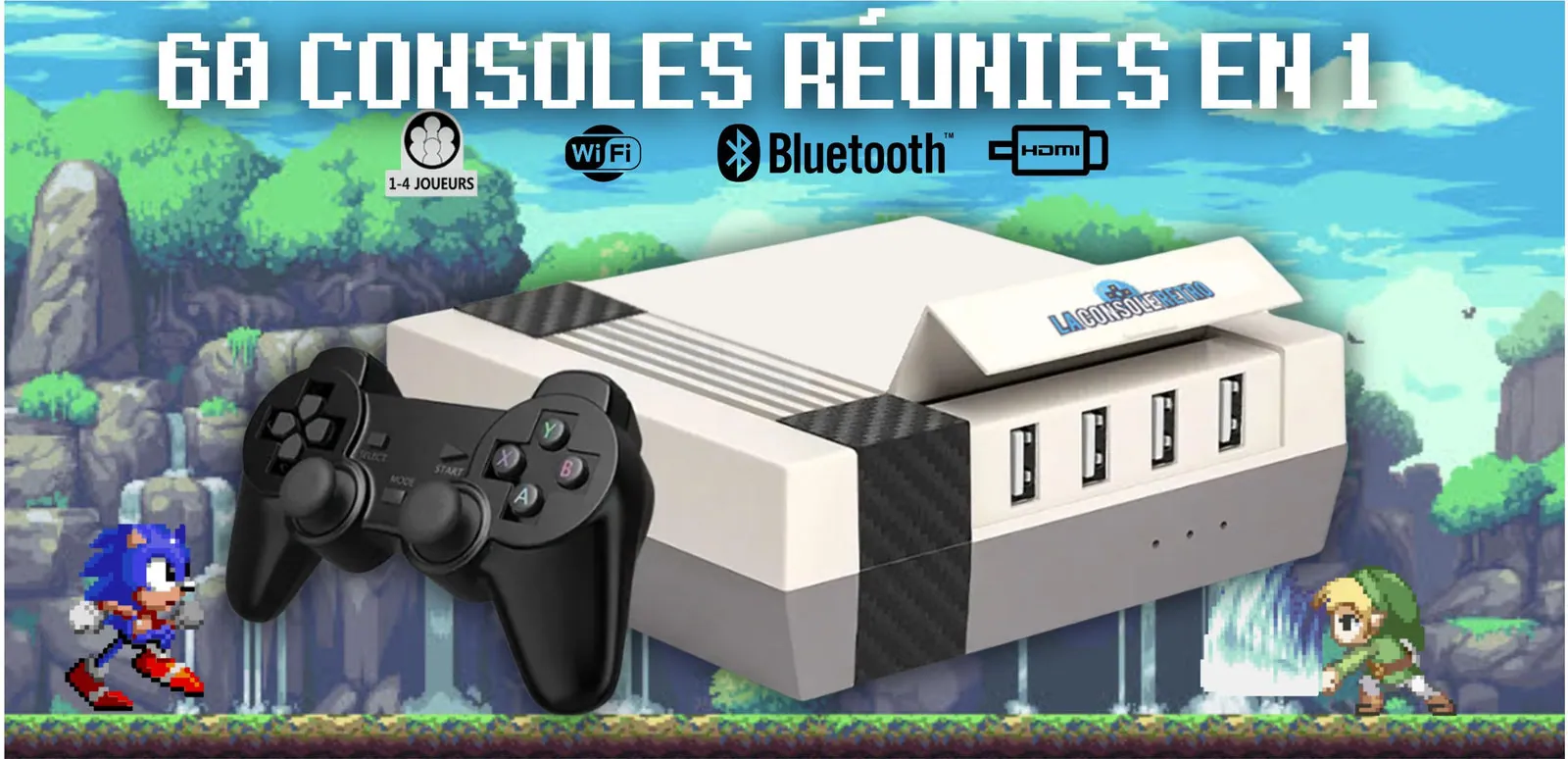La RetroStation et ses manettes